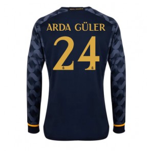 Real Madrid Arda Guler #24 Venkovní Dres 2023-24 Dlouhý Rukáv